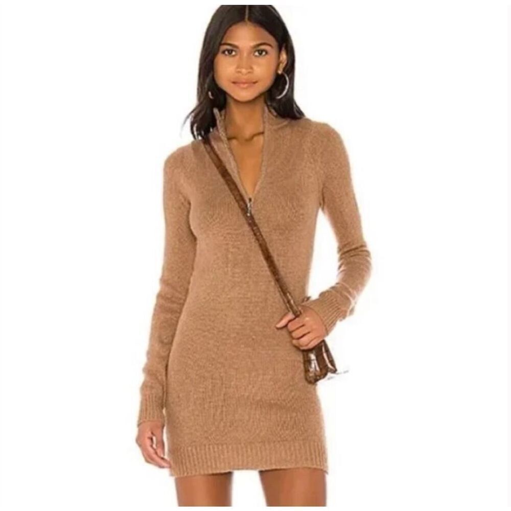 Lovers and friends anthea sweater dress in camel size M